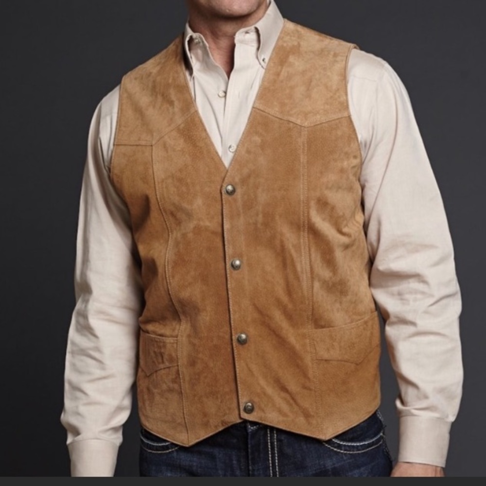 Cripple Creek Suede Leather Western Vest - Picture 1 of 16
